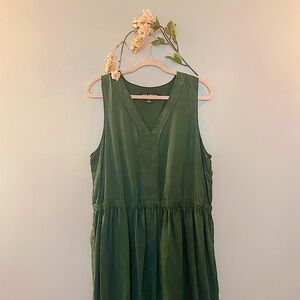 Forest Green dress | A - line | Casual dress | Office wear | Joe Fresh